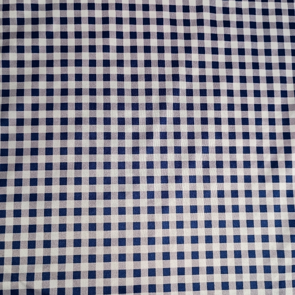 Collars & Co Dress Collar Gingham Mens XL Blue Stretch Golf Performance Polo - Picture 5 of 7